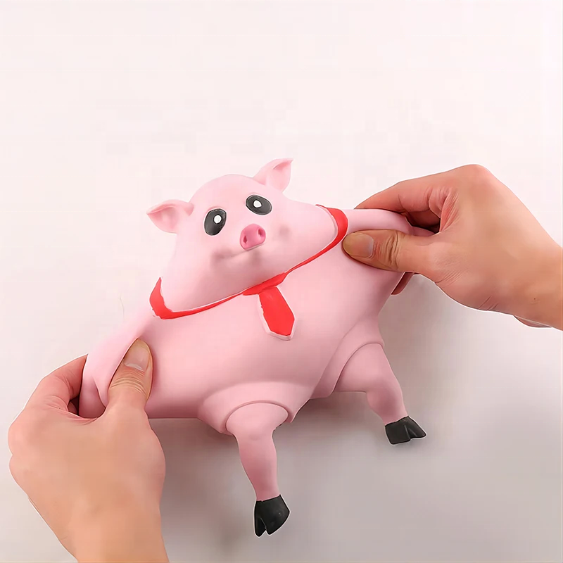 2023 New arrival anti stress relief cute squeeze pig anti stress squishy pig stress toy decompression toys