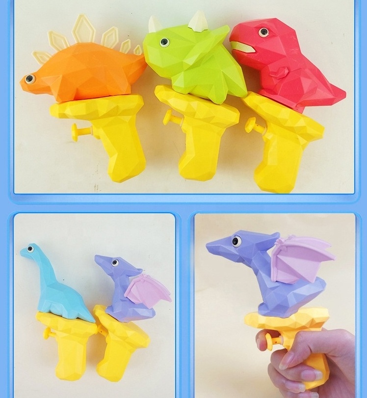 Wholesale New beach kids water play toy cartoon mini dinosaur water gun Multiple styles outdoor toys water gun