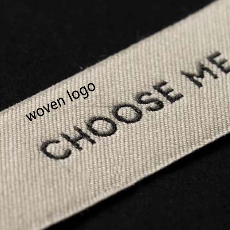 Custom Cotton Clothing Labels Brand Name Woven Garment Labels for Clothing