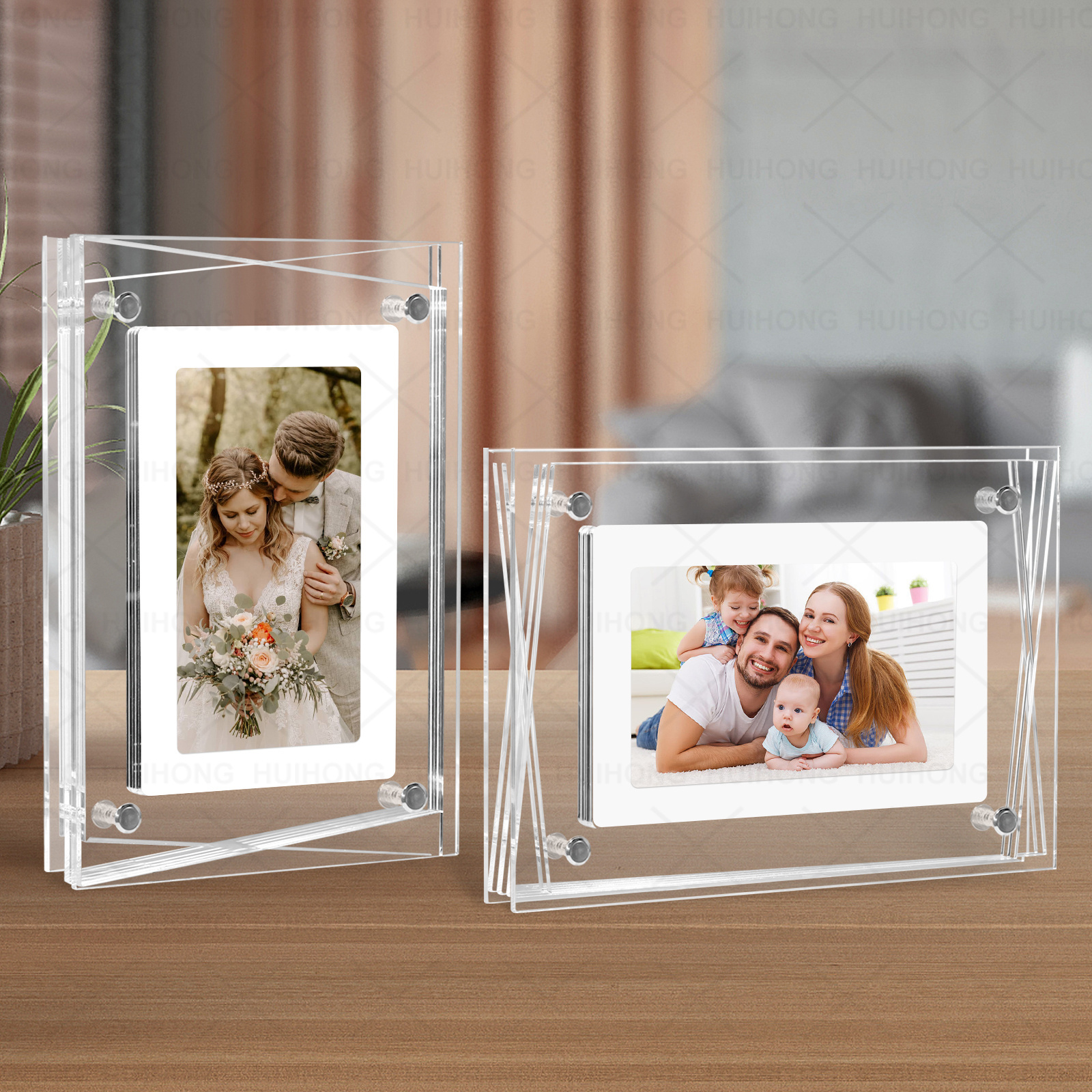 The world's first Intelligent induction switch light electronic video album acrylic digital photo frame