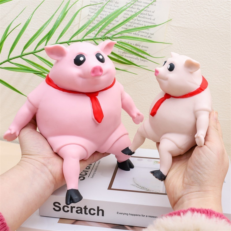 Office Anxiety Relief Stress Squishy Toys Cartoon Cute Pigs Slow Rebound Squeeze Toys Soft Decompression Squishes Toy For Kids