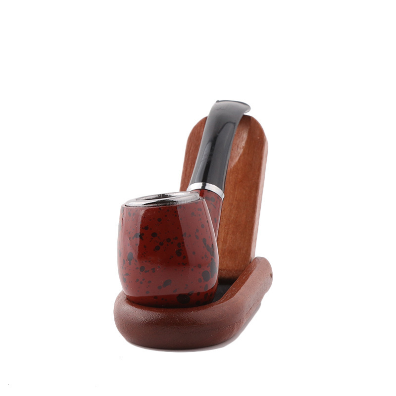 Traditional 2 In 1 Function Smooth Handmade Resin Smoking Cigarette Tobacco Pipe