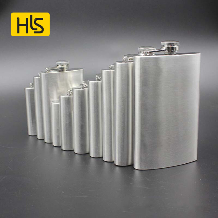 Wholesale Mini Metal Pocket Stainless Steel 8 oz Hip Flask Funnel Set For Whiskey