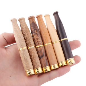 Smoking Accessories Portable Wooden Double Filtration Cigar Holder Mouthpiece Cigarette Holder