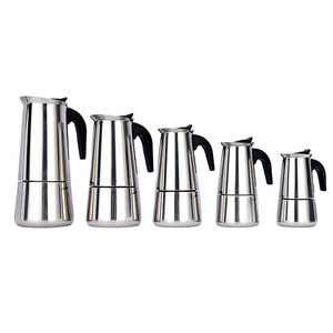 Classic High Quality Stainless Steel Italian Coffee Espresso Moka Coffee Tea Maker Pot