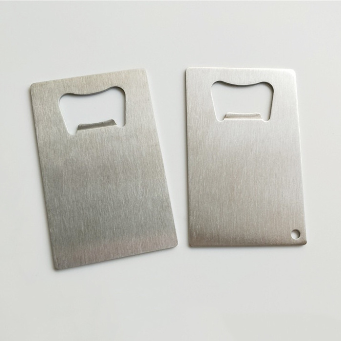 Blank Bulk Stainless Steel Credit Card Shape Wallet Size Beer Card Bottle Opener For Gift Ideas