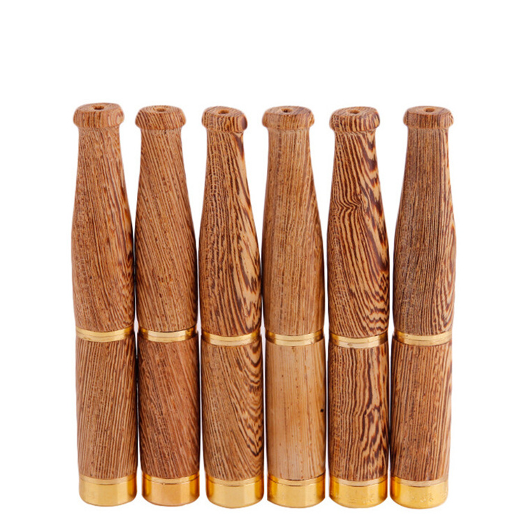 Smoking Accessories Portable Wooden Double Filtration Cigar Holder Mouthpiece Cigarette Holder