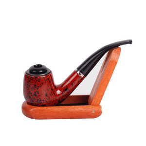 Traditional 2 In 1 Function Smooth Handmade Resin Smoking Cigarette Tobacco Pipe