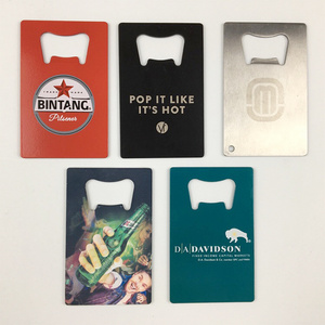 Blank Bulk Stainless Steel Credit Card Shape Wallet Size Beer Card Bottle Opener For Gift Ideas