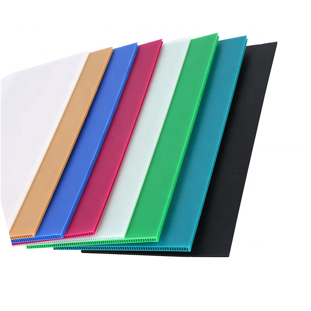 Wholesale costom 2mm 3mm 4mm 5mm 6mm 8mm Fire retardant pp plastic corrugated sheet