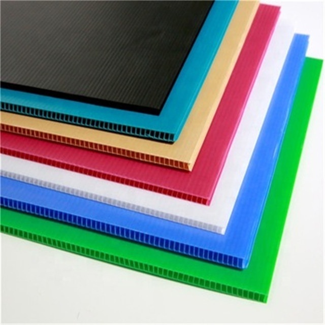 Wholesale costom 2mm 3mm 4mm 5mm 6mm 8mm Fire retardant pp plastic corrugated sheet