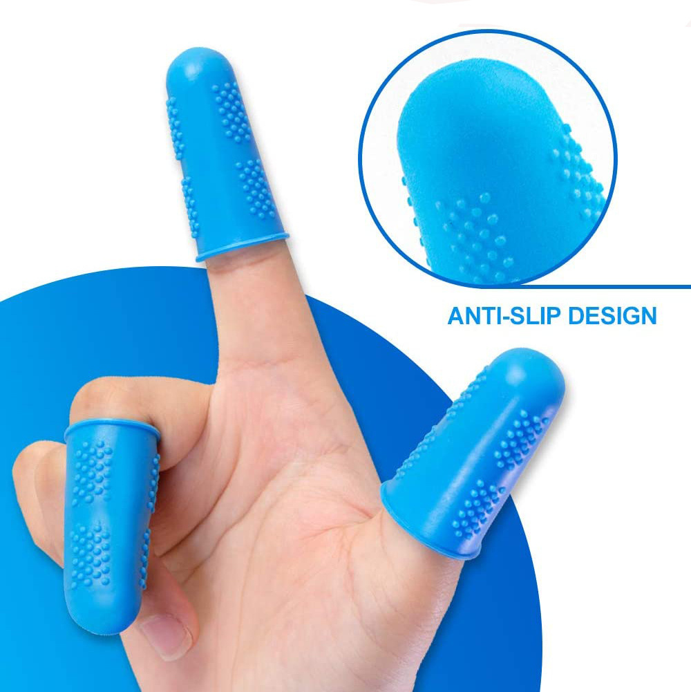 Anti-slip Finger Covers Silicone Finger Cot Finger Protector Caps for Hot Glue Gun