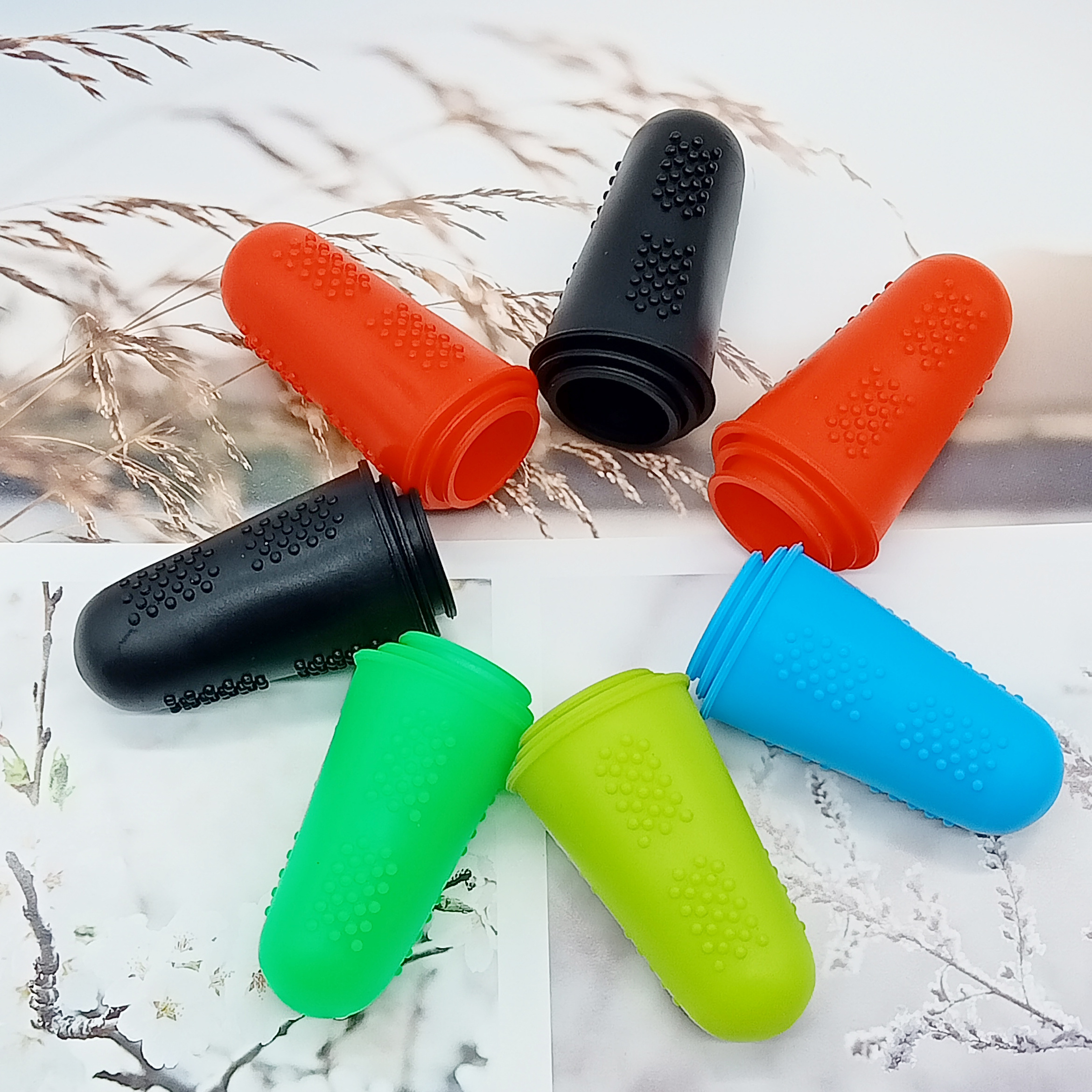 Anti-slip Finger Covers Silicone Finger Cot Finger Protector Caps for Hot Glue Gun