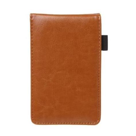 Factory Custom Logo PU Leather Soft Cover Notepad Notebook Mini Memo Pad Business Pocket Notepad