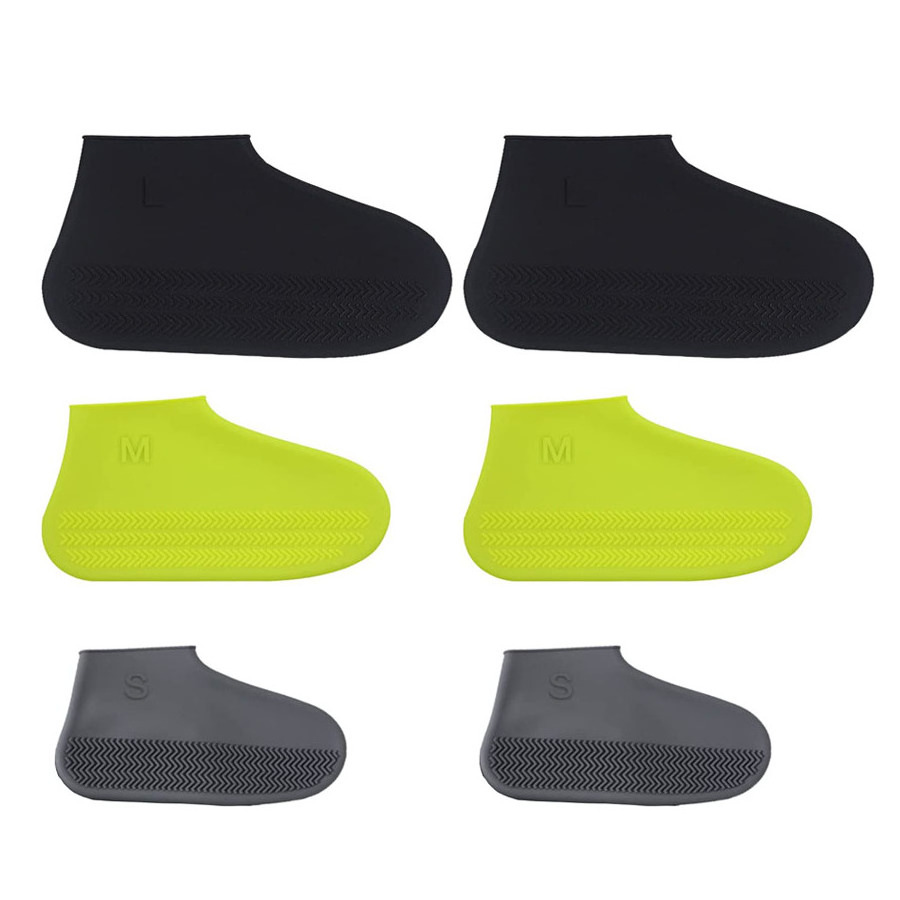 Custom Anti Slip Waterproof Silicone Rubber Rain Socks Boot Shoe Covers Overshoes Rain Protector with Zipper