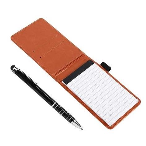 Factory Custom Logo PU Leather Soft Cover Notepad Notebook Mini Memo Pad Business Pocket Notepad