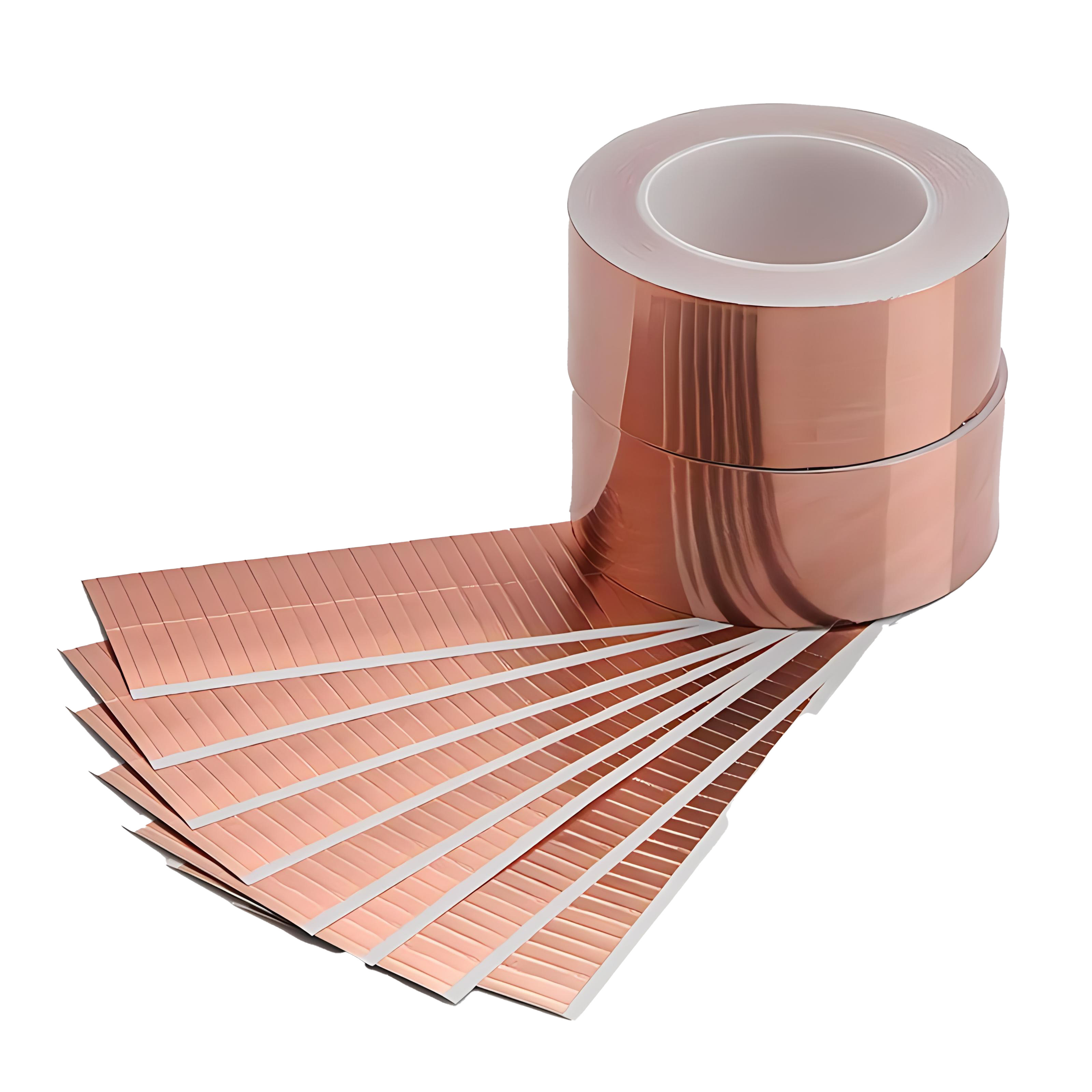 HWK ODM Factory Custom Shapes Size Die Cut EMI Shielding Copper Foil Adhesive Tape Pad