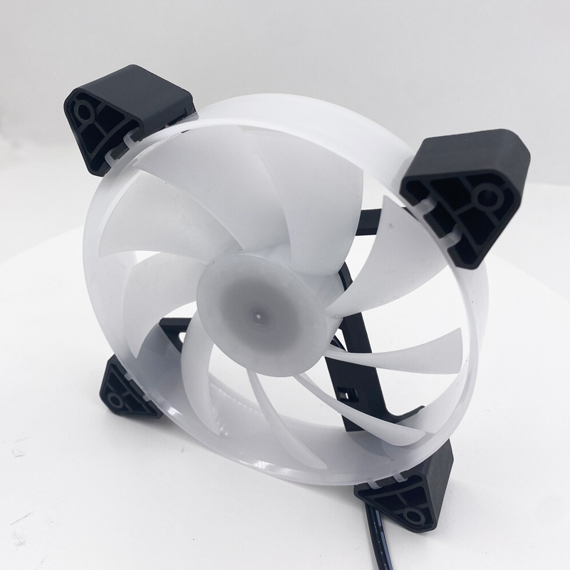 12CM 12V dc fan rainbow circle RGB led fan 120x120x25mm for computer case