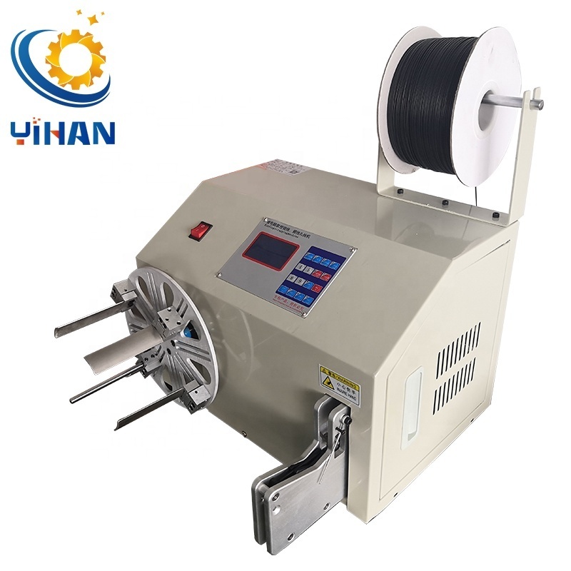 China manufacturer YH-JY530 mobile phone data cable wire winding twisting tie machine harness usb cable tying packing machine