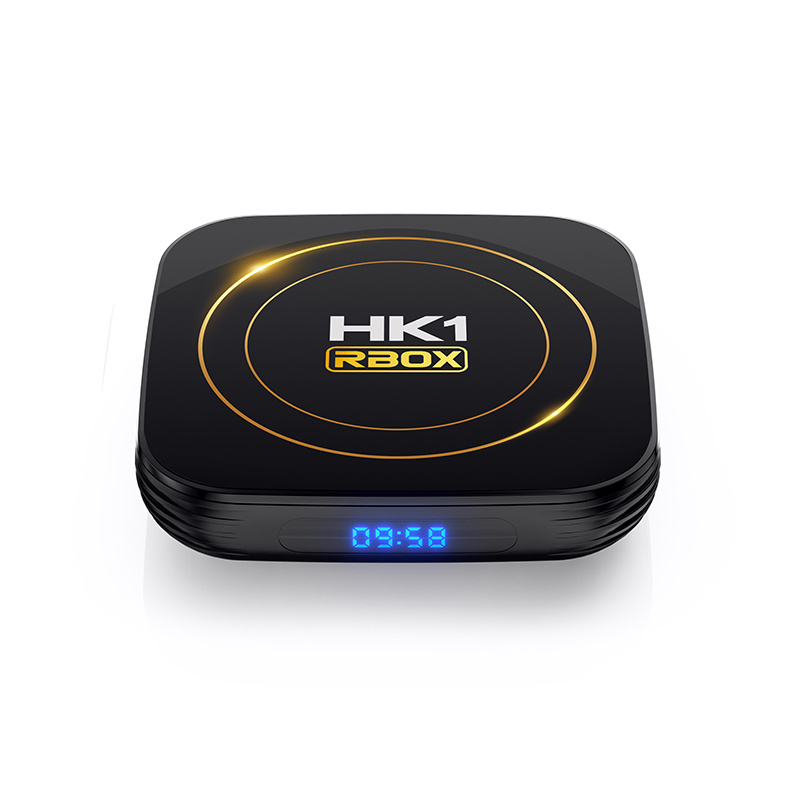 HXT Super Quality HK1 RBOX H8S Android 12 TV Receiver Quad Core 5G Wifi Allwinner H618 6K Set Top Box