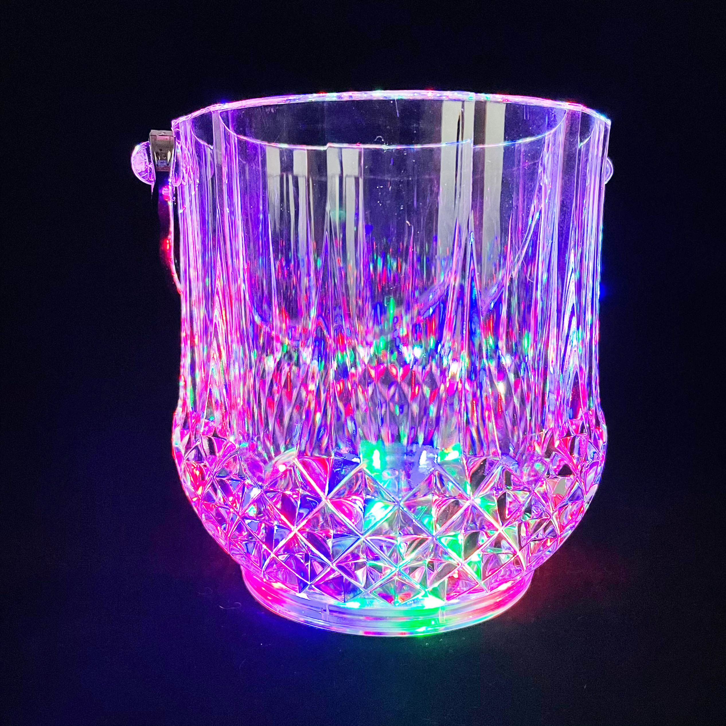 1 bottle cheaper acrylic led flashing beer ice bucket