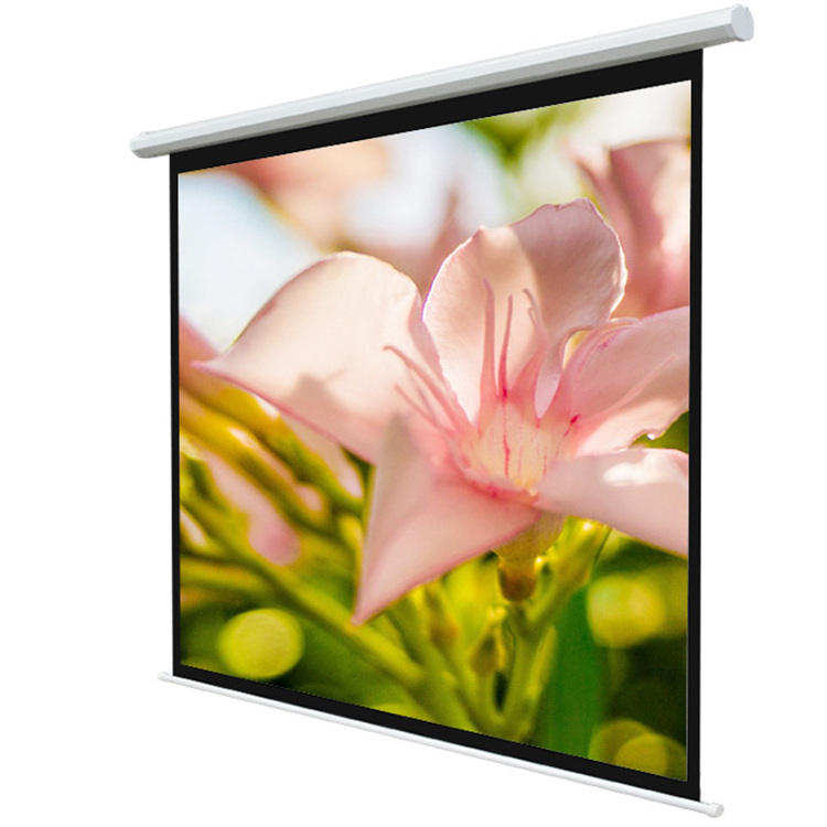 72 Inch 4 3 High Quality Large Electric Projection Screen/ Motorized Projector Screen tubular motor for projector Screen