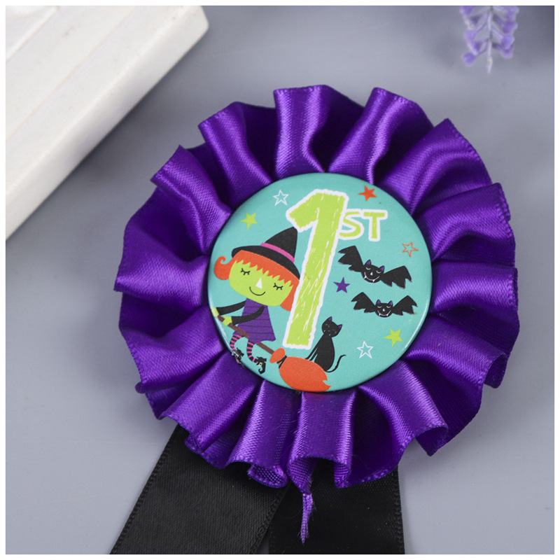 Custom Printed Cartoon For Child Decoration Ribbon Satin Award Rosettes Badges