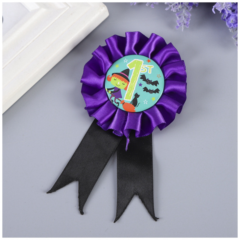 Custom Printed Cartoon For Child Decoration Ribbon Satin Award Rosettes Badges