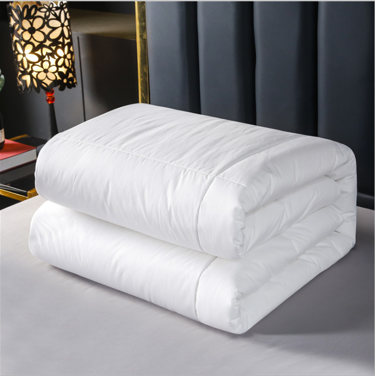 Luxury allergy free down alternative Cotton Quilt / duvet filled 10% goose down 90% Microfiber