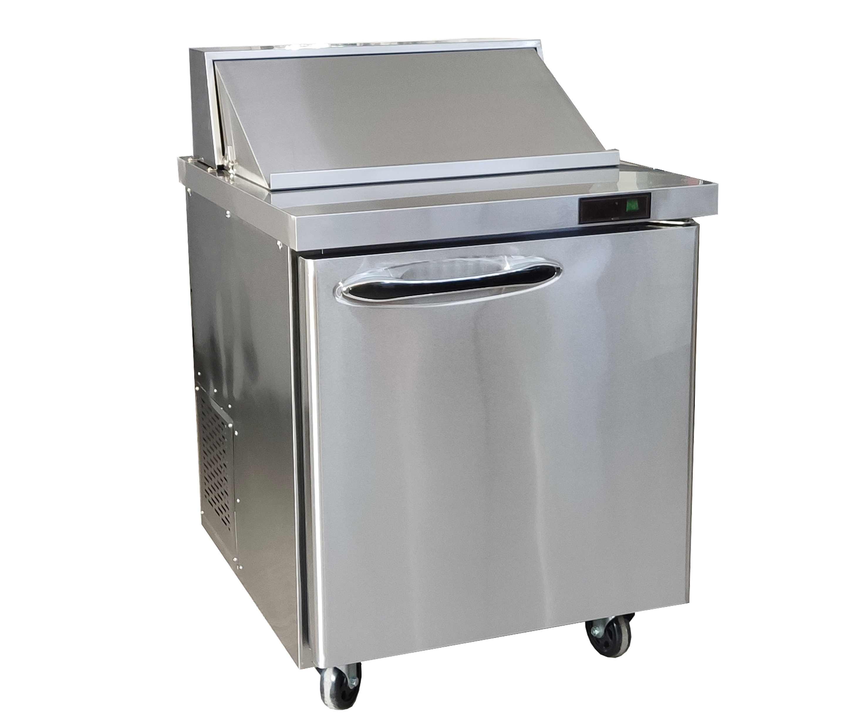 Redbowl one door stainless steel refrigerators for salad bar chiller commercial fridge