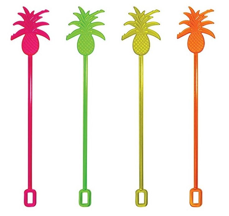 Cocktail Swizzle Stick fruits Stirrers PS  Plastic Coffee Whiskey Stirrers