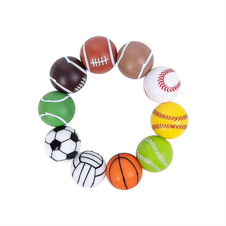 custom food grade  lucky DIY funny animals sport holiday designer silicone pen necklace bracelet focal beads