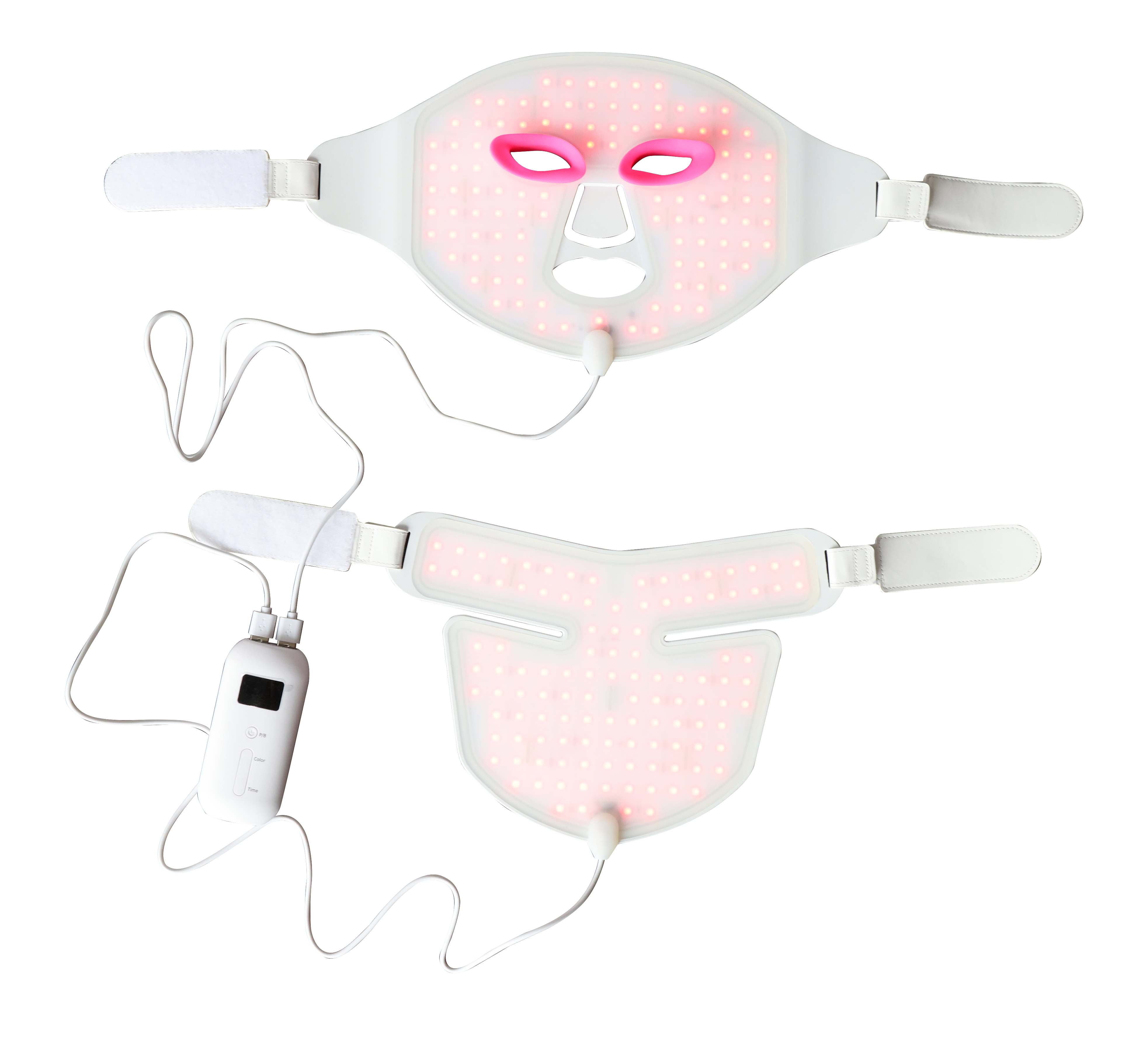 Ideatherapy red led light mask beauty soft silicone 660nm 850nm infra red led face mask red light therapy device