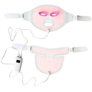 Ideatherapy red led light mask beauty soft silicone 660nm 850nm infra red led face mask red light therapy device