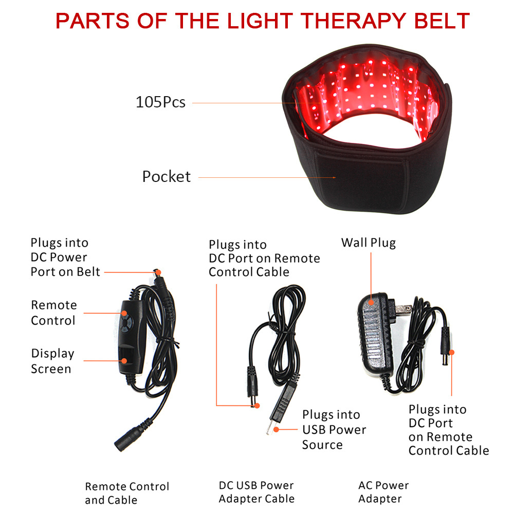 Ideatherapy Led Red Light Therapy Wrap TLB105 Bio Light Led 660nm 850nm Led Medical Pain Relief Belt Chromotherapy Lights