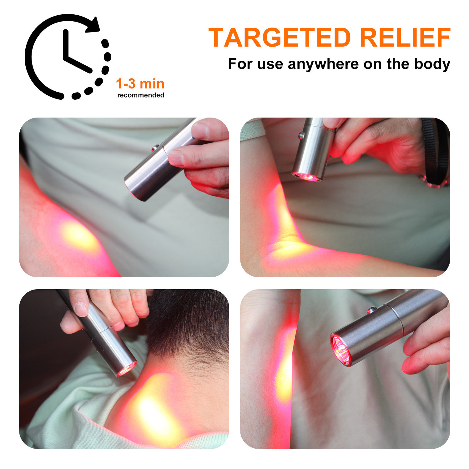 630nm 660nm 850nm wand red light therapy torch Near Infrared Red Light Therapy Flashlight Home Light Therapy for Pain Relief