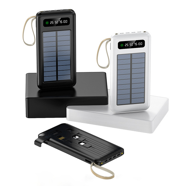 Newest Waterproof Outdoor Portable Solar Power Bank 10000mah Solar 2 Ports Usb Mobile Battery Chargers