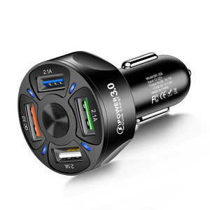 High quality Top Selling Products 2023 Fast Charging Usb Charger Car 4 Port 12v Adapter Usb Charger Car 4 Port