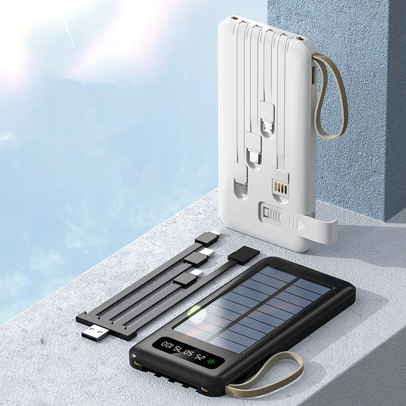 Newest Waterproof Outdoor Portable Solar Power Bank 10000mah Solar 2 Ports Usb Mobile Battery Chargers