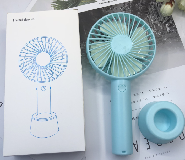 Portable Usb Handheld Ceiling Fan Lash Table Fan Rechargeable Mini Fan