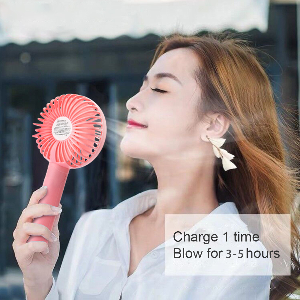 Portable Usb Handheld Ceiling Fan Lash Table Fan Rechargeable Mini Fan