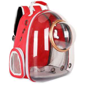 Top Seller Window Breathable Transparent Pet Carrier Dog Cat Travel Bag Backpack