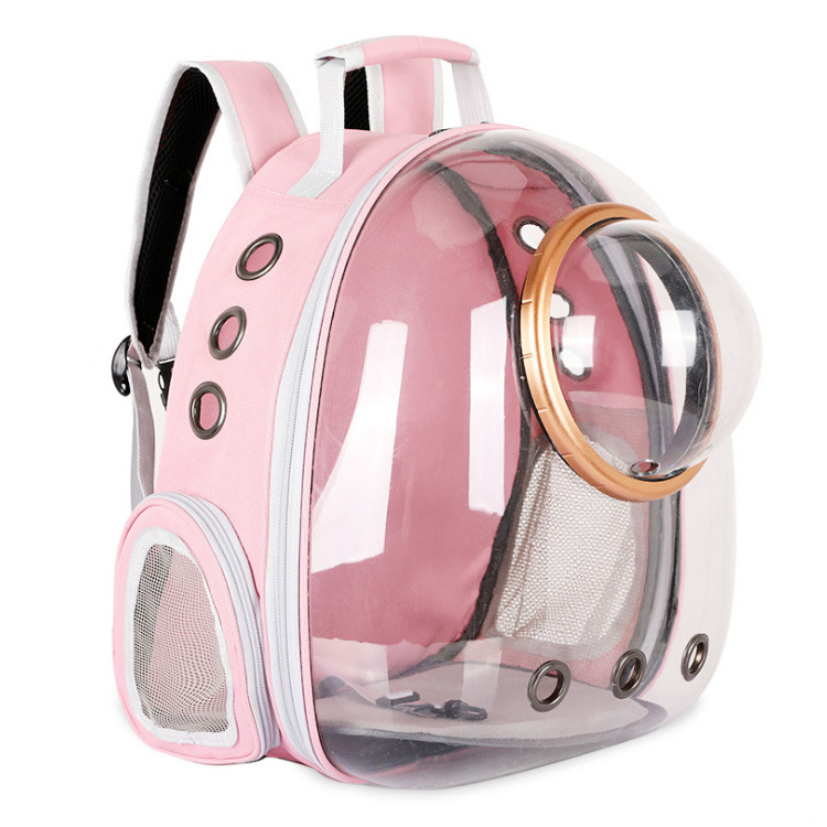 Top Seller Window Breathable Transparent Pet Carrier Dog Cat Travel Bag Backpack