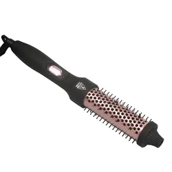 IFINE Beauty Fast heat Electric Ceramic Plate Hair Straightener Curling Iron Comb Brush Professional Hair Curling Brush