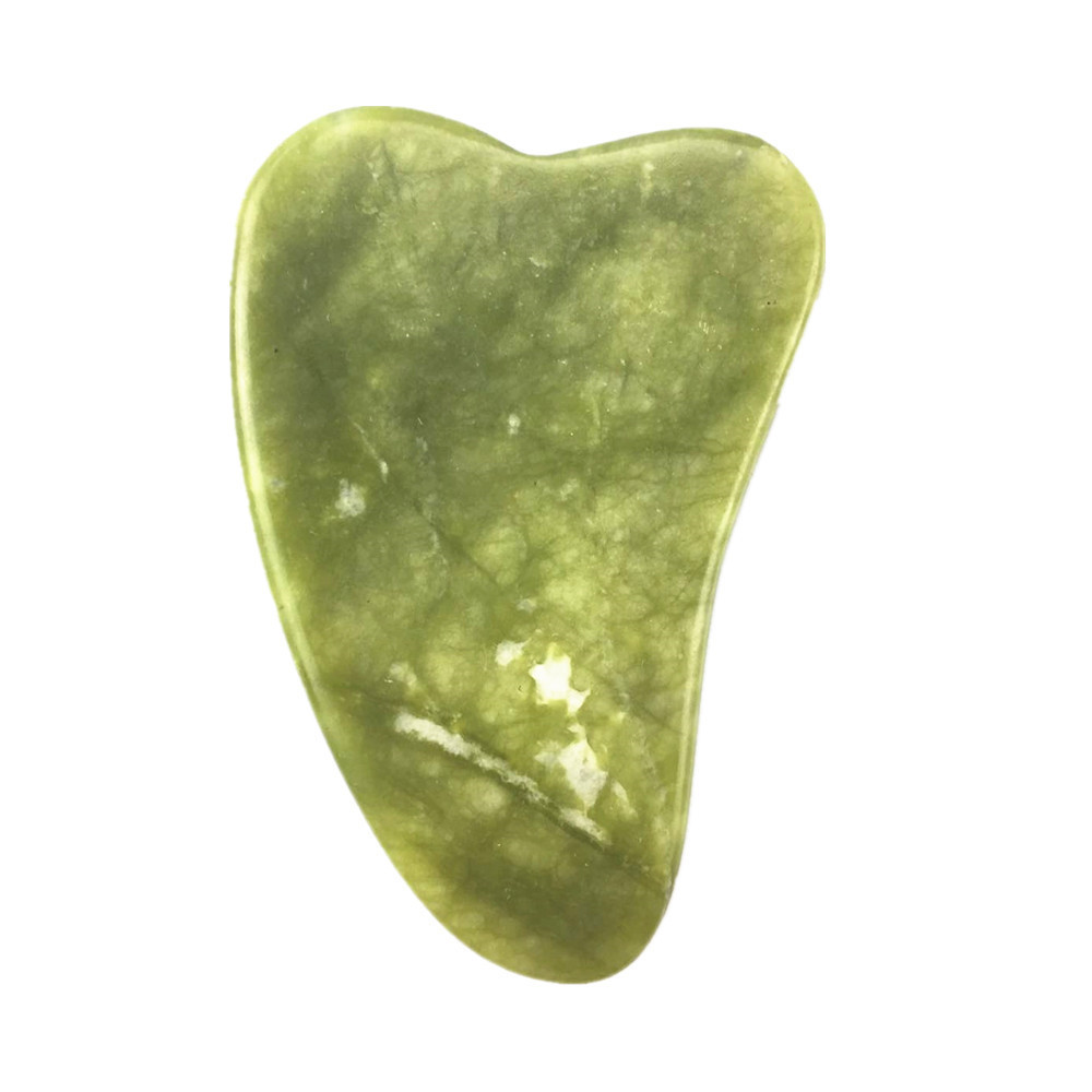 IFINE Beauty Facial Massager 100% Natural Xiuyan Jade Gua Sha Facial Tool for Skin Tightening Lifting Remove Winkles