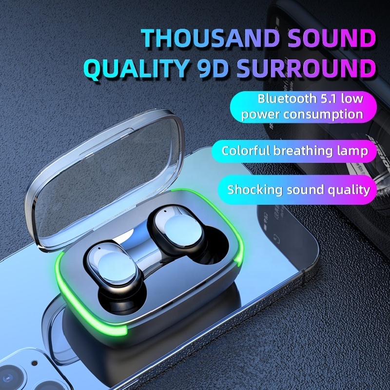 Y60 TWS Wireless Earphones Bluetooth 5.0 Earbuds With Mic Charging Box Headset Headphones with Retail Package Box