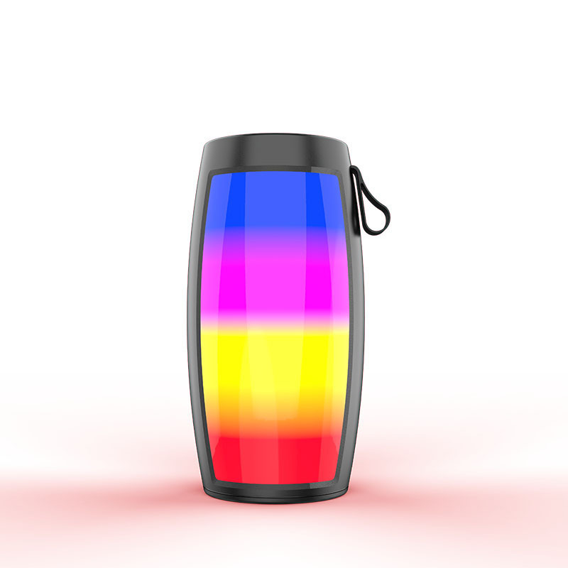 party colorful RGB LED light portable wireless speaker with strap