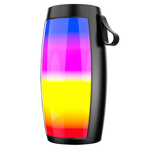 party colorful RGB LED light portable wireless speaker with strap