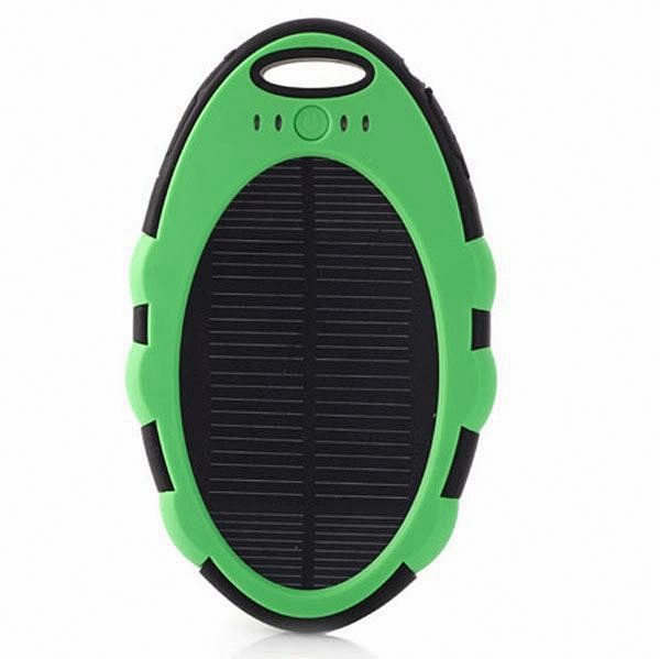 Dual USB Ports Waterproof Solar Powerbank Charger 5000mah