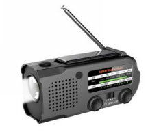 SOS am fm noaa emergency dynamo radio hand crank solar radio with reading lamp earphone jack